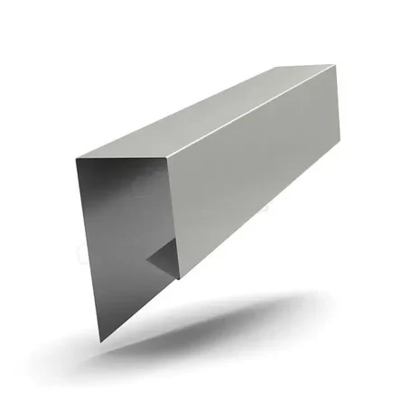 Планка завершающая для профнастила П-образная металл 2500 мм